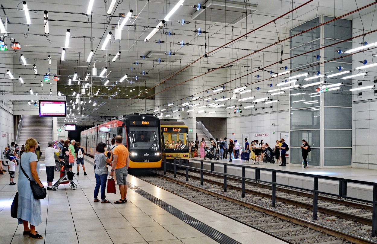 Stadtbahn Karlsruhe Innenstadttunnel und Tunnelrampen