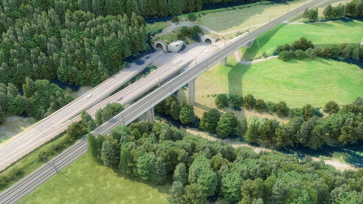 Visualisierung Zweigleisiger Ausbau Hinterstoder