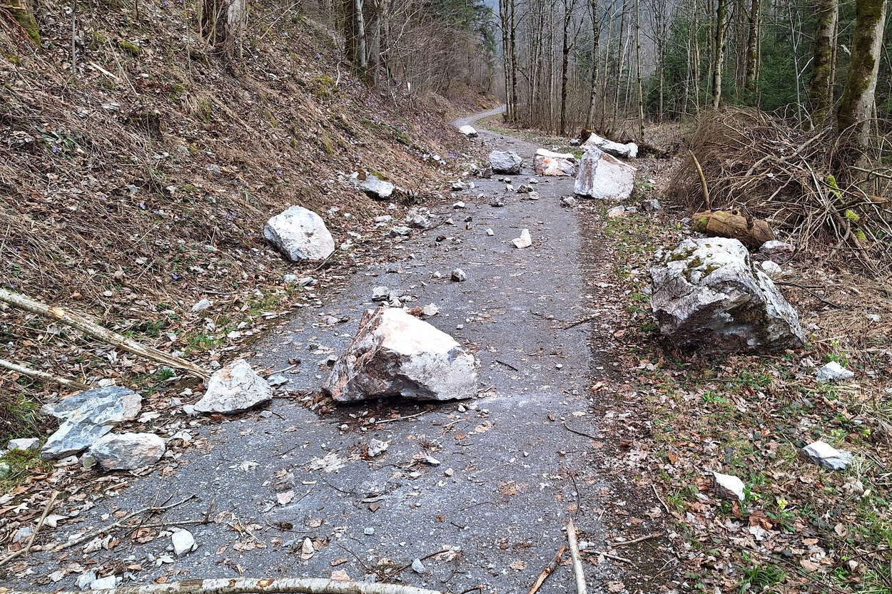 Radweg zwischen Weißbach und Saalfelden bleibt aus Sicherheitsgründen gesperrt