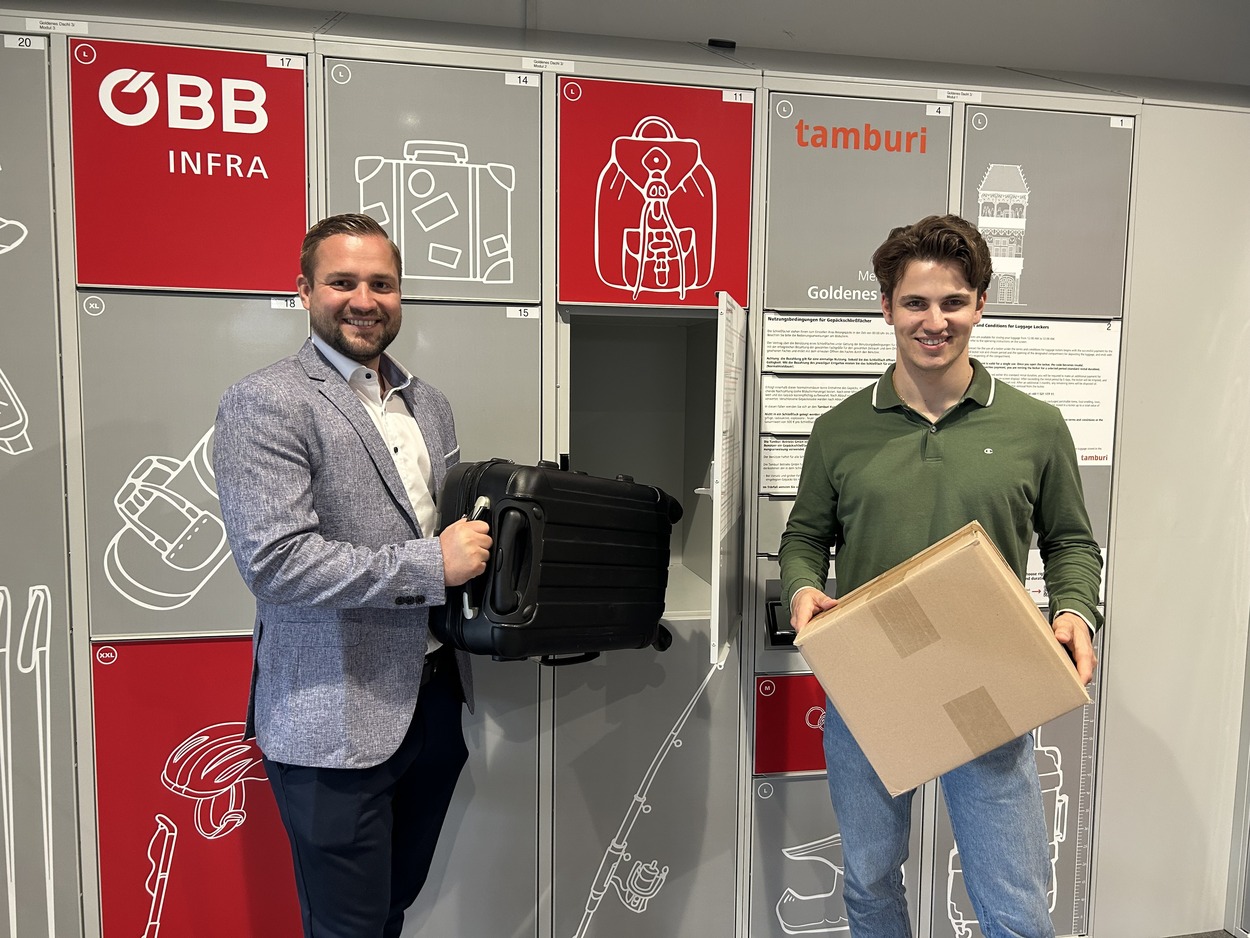 ÖBB: Neue Schließfächer für Gepäck und mehr am Innsbrucker Hauptbahnhof
