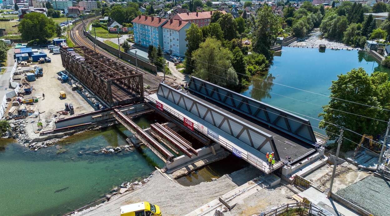 ÖBB: Erfolgreicher Brückenbau über die Lieser in Spittal/Drau