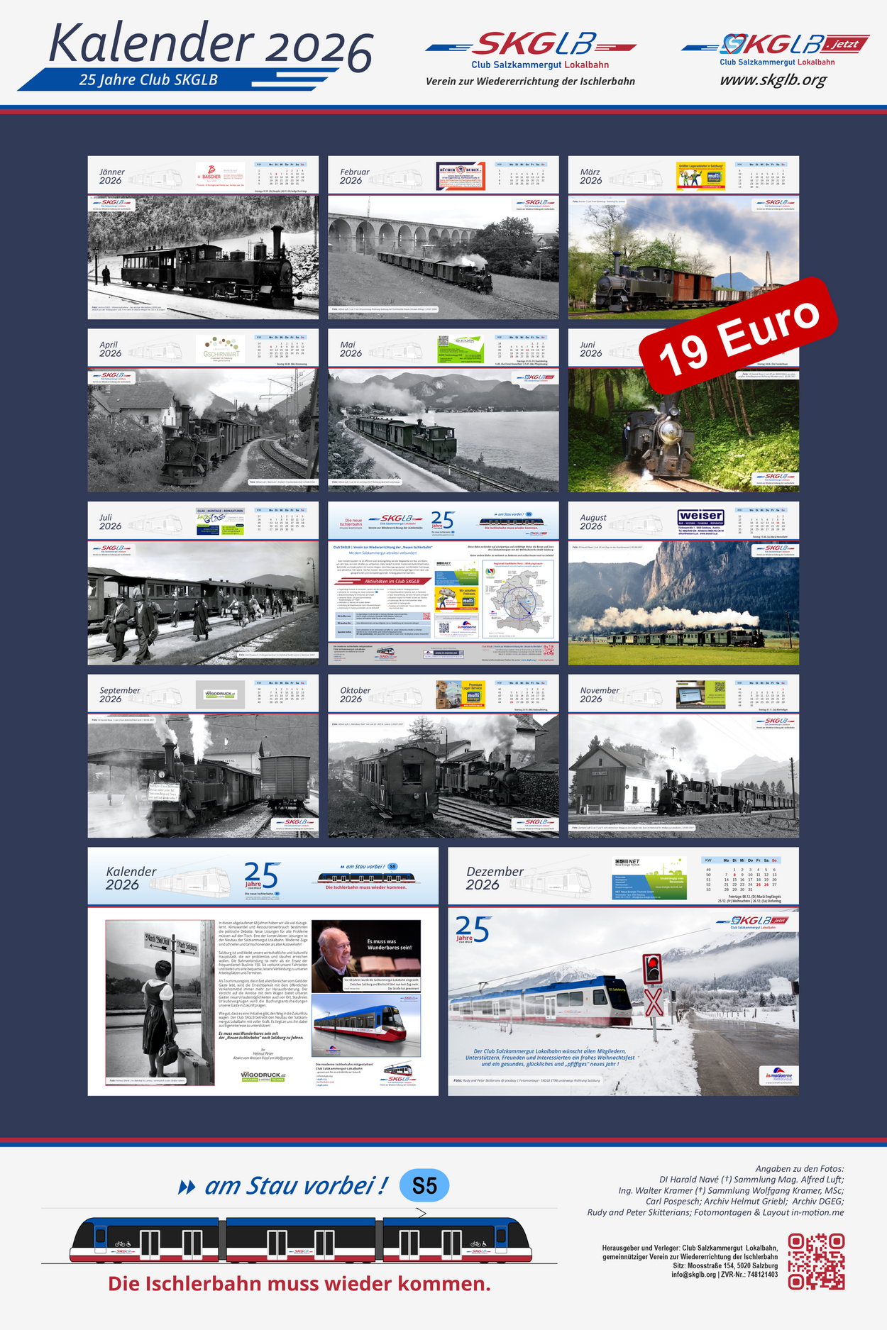 SKGLB Kalender 2026 - Übersicht